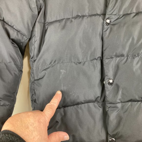 Gap Kids Boys Sz M Black Hooded Winter Quilted Puffer Ski Jacket - Picture 4 of 10